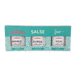 Tris Salse BIO (arance/peperoncino, ciliegie/zenzero, fichi/senape) - 40 g x 3 vasi