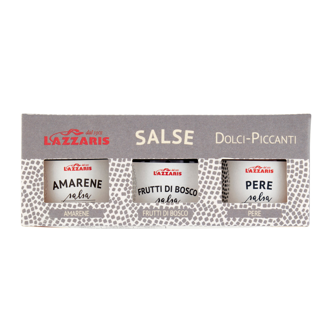 Tris Salse (Pere, Amarene, Frutti di Bosco) - 50g x 3 vasi